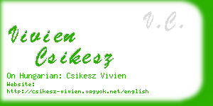 vivien csikesz business card